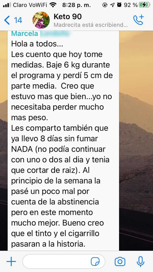 testimonio perdida de peso